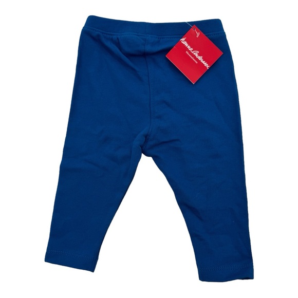 6/12 NWT Hanna Andersson Organic Royal Blue Pull On Pant - Picture 3 of 3
